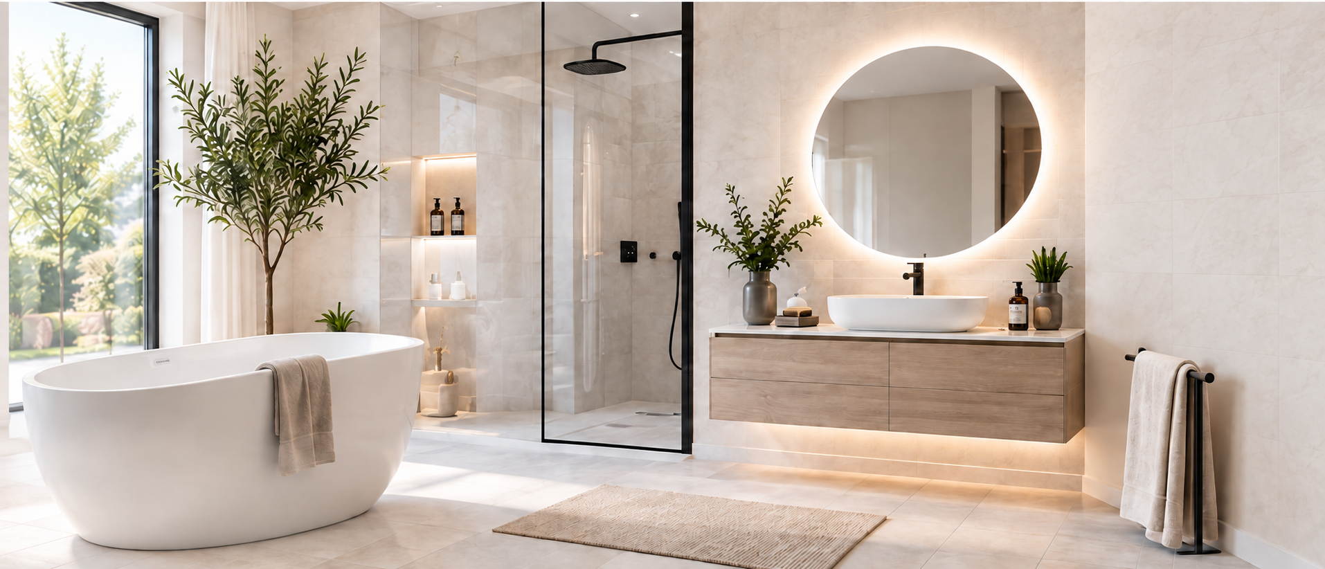 Modernes hochwertiges Badezimmer